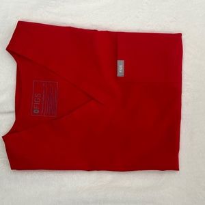 FIGS Red Catarina Top